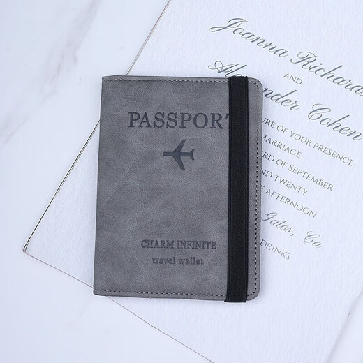 Luo Judou Passport Clip Documento de viaje Bolsa de almacenamiento Caso de protección de pasaporte Ant-theft Ticket de boleto de aire en el extranjero Pasaporte portátil Pasaporte Pasaporte [Actualizar Modelo multifuncional] Clip de pasaporte [RFID antirrobo] Luz de tela de textura y elegante