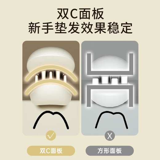 RIWA corn clip fluffy splint mini portable corn silk splint curved high skull pad hair root artifact negative ion men and women perm curling iron birthday gift RB-8361