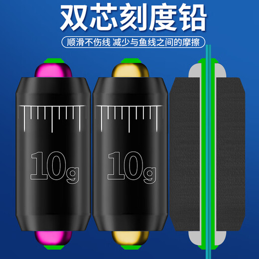 Laodao slippery space bean set, complete set of road slippery fishing group, floaty lure, slippery float, long-range cast rocky pole, bead line set accessories, top version, 5 sets, medium size M, others