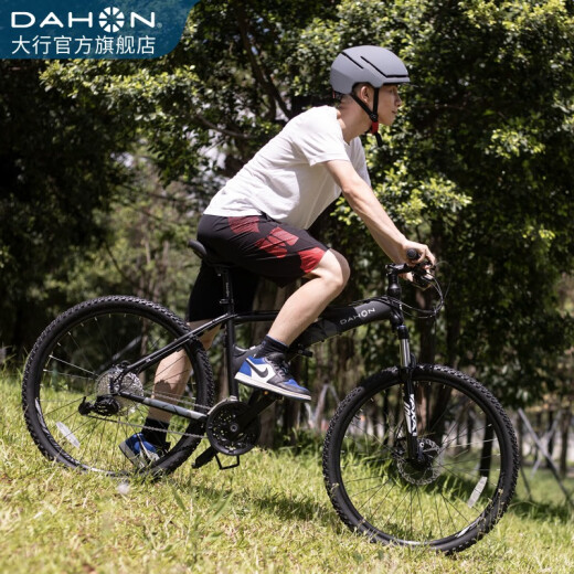 大行（DAHON）折叠山地车26英寸27速铝合金避震碟刹成人运动自行车XAA673M 消光黑