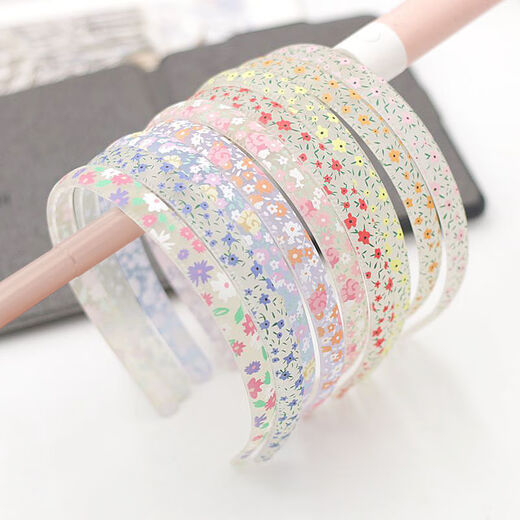 Sai Meiren headband for women, Japanese and Korean pastoral style floral hairpin for adults and children, pressed hair, frosted, cute, fashionable, resin pink headband, Chinese Valentine's Day, birthday gift, mixed color No. 3 + mixed color No. 4