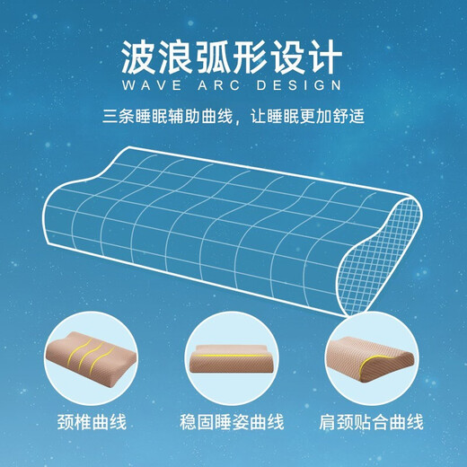 Oromax (aeromax) memory pillow cervical vertebrae memory foam pillow core neck pillow student dormitory summer cool pillow special for adult sleeping sand camel color 50*30*10/7CM