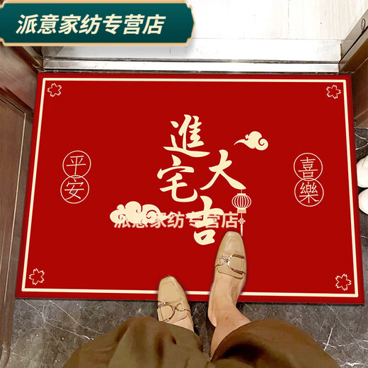 Rongtao safe entry door floor mat, outdoor home entrance floor mat, entrance hall housewarming festive foyer mat, welcome when you open the door 60*90cm