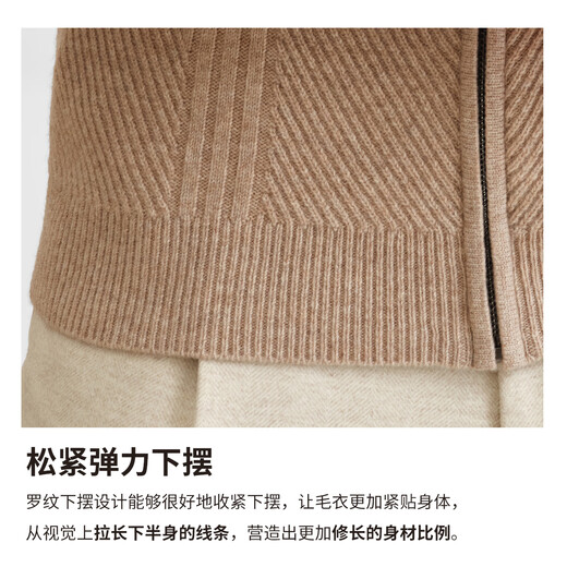 Zhuangji Heavy Thick Cardigan Sweater Men's Winter Zipper Stand Collar Soft Waxy Warm Cashmere Stretch Casual Sweater