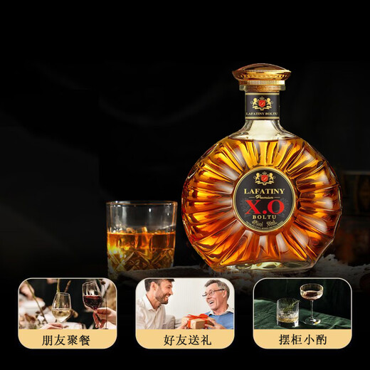 Rafathini Französisch XO Brandy Classic importierten Originalwein -Alkohol Ration Bar Bar Mix 40 Grad 500 ml 40 Grad 500 ml 1 Flasche