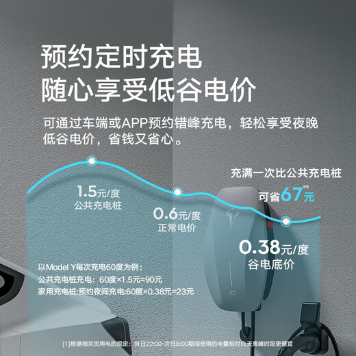 TELD TELD 7kW AC charging pile for home use. Free 0m basic installation adapter for Tesla model 3/y. Ideal Volkswagen ID zero running world m7 card swiping version. Technology Blue