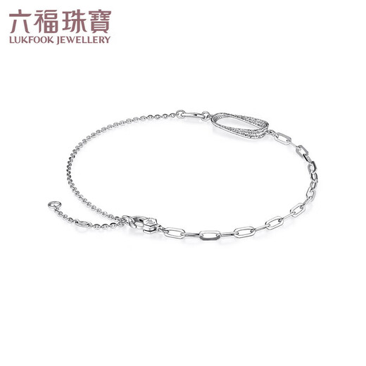 Lukfook Jewelry Platinum Bracelet Möbius Ring Platinum 950 Bracelet Price GJPTBB0012 Approximately 2.23 grams