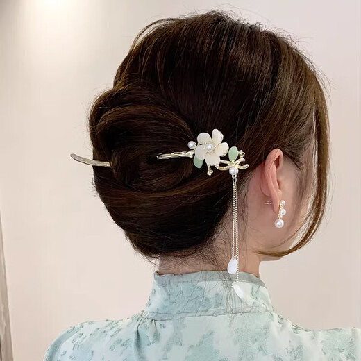 Su Shiliu magnolia tassel hairpin high-end new Chinese style walking hairpin ancient style cheongsam Hanfu headwear gift for girls magnolia tassel hairpin