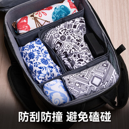 Green giant energy (llano) camera foldable cloth magic cloth wrapped cloth hundred patch cloth p-person cosmetic bag suitable for Canon Nikon Sony Fuji SLR mirrorless switch portable inner bag black and white graffiti