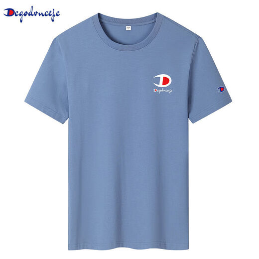 Champion verheißungsvoll offizielle Trendy-Markenpaare aus Baumwoll-Outfit runden Hals Kurzarm Männer und Frauenstil-Sorte T-Shirt Frauen halbärmelte Top 6621 Pure Cotton-Purple 2xl 155-170jin [Jin gleich 0,5 kg]