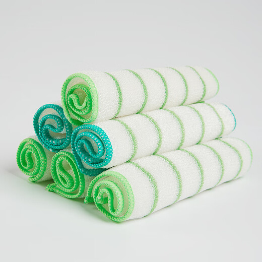 Miaojie Bamboo Cleansing Cloth 23*18cm 8 pieces, absorbent and decontamination wipes, kitchen dishcloth, household artifact