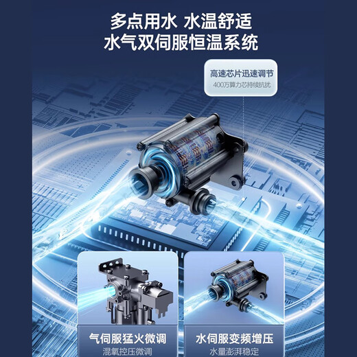 Macro gas water heater national subsidy 20% first-class energy efficiency RU5 natural gas constant temperature water servo U6R1 household zero cold water 16 liters U5R1/U7R1/U8R1 16L U8R1 super first-class energy efficiency zero cold water