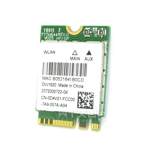 
Side to Qi Customized DW1820 QCA6174 NFA344 5G Dual-band WIFI5 Built-in M2 Wireless Network Card 4.1 Bluetooth Ultra DW1707_QCNFA335 Single Card