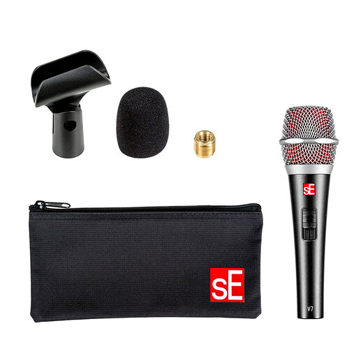 SE V7 dynamic microphone professional stage live performance vocal wired microphone computer live broadcast sound card karaoke anchor set equipment sE V7 Switch+microphone cable+stand