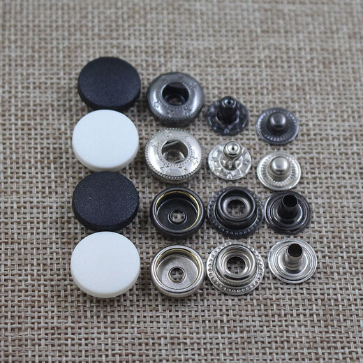 Haojinju Home Rost-Probon-Hose Schnappknöpfe Metal Mutter-Kind-Tasten versteckte Knöpfe Schuluniformknöpfe Vierfache Knöpfe Unsichtbare Schnappknöpfe Weiß (10 Sätze plus Werkzeuge) 20mm831
