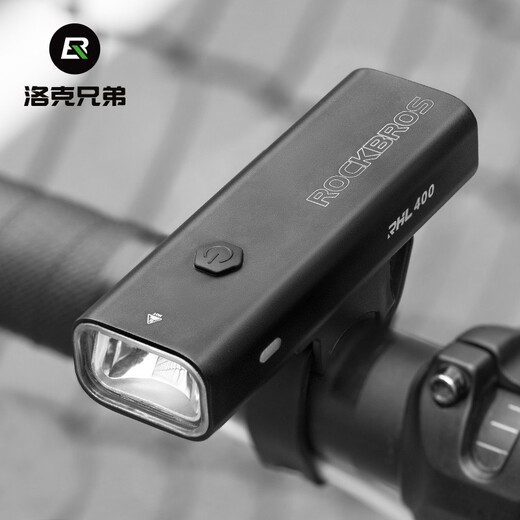洛克兄弟（ROCKBROS）自行车灯前灯夜骑行强光手电筒USB充电防雨山地车户外 RHL400流明(日常使用 升级推荐)