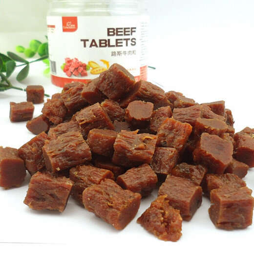 路斯（Luscious）路斯牛肉粒 宠物零食训练狗 经典原味牛肉粒220g 牛肉粒 | 3罐（小颗粒）