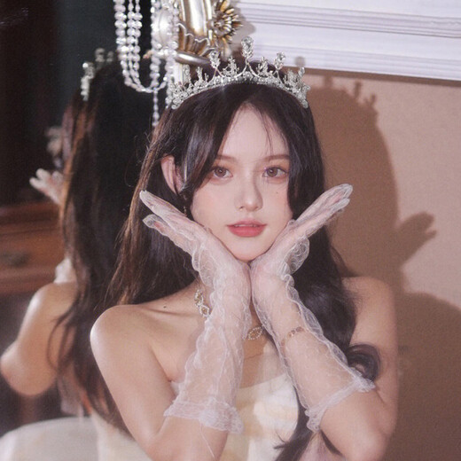 Bo Na Ling Crown Tiara, Birthday Crown, Bridal Hairband, Photography Props, 18-year-old Adult Gift, Princess Proposal Certificate, Silver Princess Crown, Simple Decoration