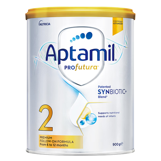爱他美（Aptamil）澳洲白金版12DHA段叶黄素婴幼儿配方奶粉铂金装0-6月900g新西兰 2段 6罐【冲1500返60叠大额券】