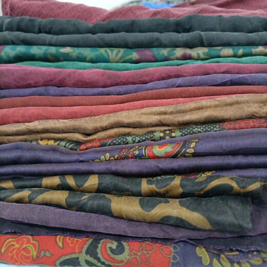 
Shantoulin Village Xiangyun Garnish fabric fractions on new Xiangyun yarn silk mulberry silk fabric fractions on handmade DIY 794 satin flower roe fragrant cloud yarn 37m 11080cm missing