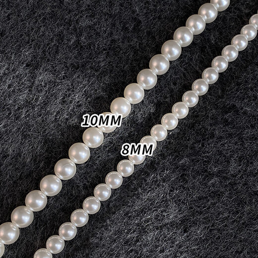 First encounter with artificial pearl necklace, round pearl clavicle chain, simple and elegant, niche light luxury pendant, gift for women, artificial pearl necklace 8mm