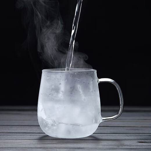 Mesni thickened glass tea cup water cup tea separation cup tea cup flower tea cup tea set cup