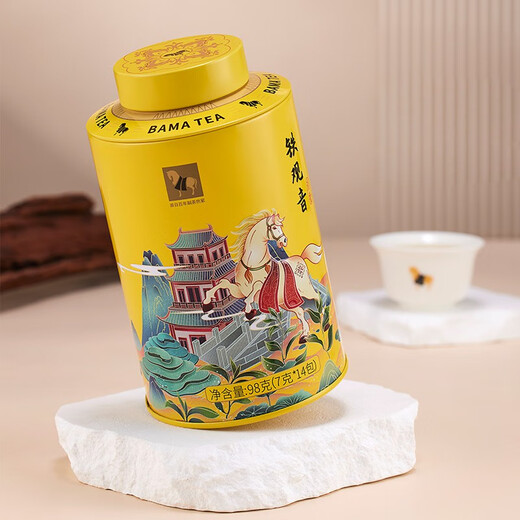 八马茶业 福建安溪铁观音 清香型 乌龙茶 送礼茶叶 【欢腾】铁观音-罐装98g