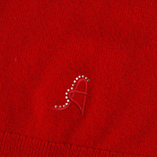 AQUASCUTUM/雅格狮丹冬季新款女士保暖纯山羊绒休闲针织衫Q4867W0041 深红79 M