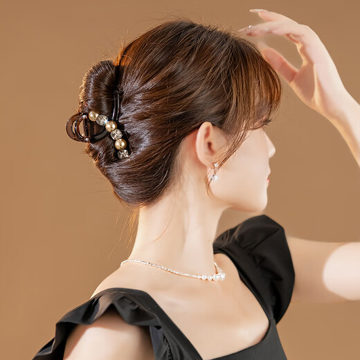Chimera (CHIMERA) full-tied bun hair clip for small hair, light luxury half-tied high ponytail clip hair accessory hairpin girl birthday gift
