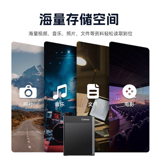 GETEA docking station mobile hard drive 20t enterprise-level large capacity 10t desktop storage 22t high-speed mechanical hard drive 16t computer external hard drive 4t desktop external game hard drive 26TB (comes with shockproof bag | shipped by SF Express)