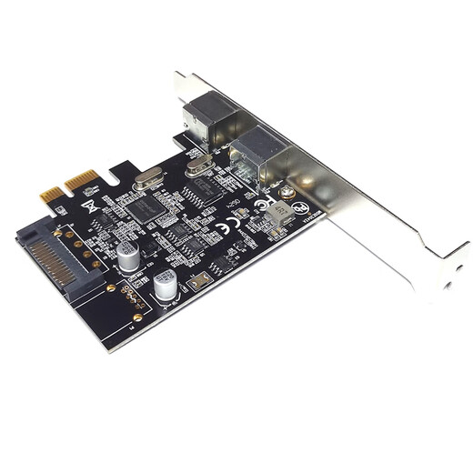 Xishe (xishe) PCI-E to PS2 keyboard and mouse round port expansion card PCIE to PS/2 adapter card supports brand-name desktop computers, industrial computers, no driver, no power supply, plug and play, third generation PCI-E to PS2 (win10/11)