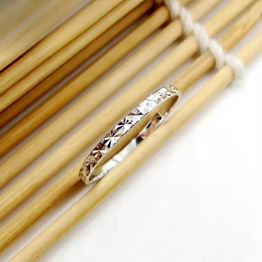 DL 1998 Fat Donglai same style platinum tail ring lost jewelry pt950 platinum boundless baby's breath ring guard jewelry for women No. 5 0.85 g