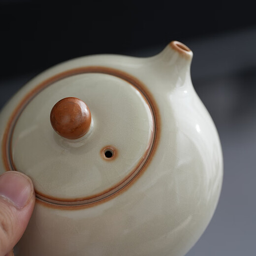 Chayan Kungfu tea set complete set Ru kiln tea set tea tray set tea table teapot household tea making set 12-piece set