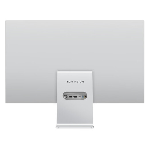 RICH VISION 27-Zoll-5K-Retina-Display, Fruchtrosa, Bildschirmdesign, Bearbeitung, professionelle Farbkorrektur, Computerbildschirm, Typ C, 65 W, HDR400, RV100, Gletschersilber