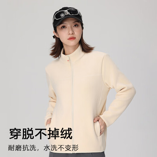 LangSha fleece jacket for men and women, autumn and winter assault liner polar fleece jacket, outdoor windproof thickened warm jacket