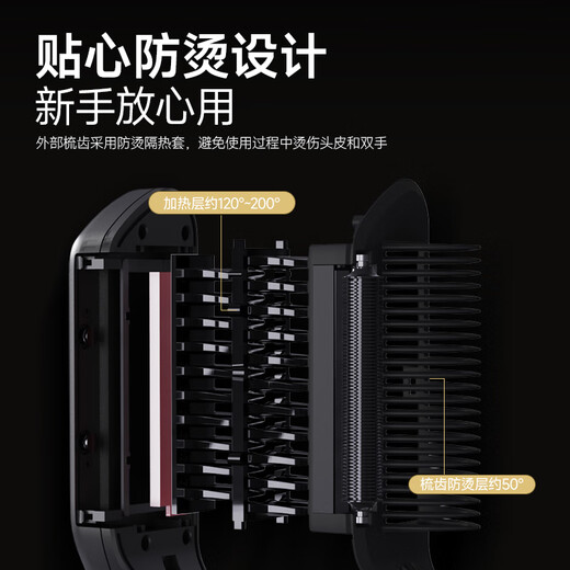 Golden Rice Straightening Comb Essential Oil Negative Ion Improves Frizz Multi-Function Beyond Recommended Curling Iron Straightening Plate Style Comb High Skull Top Birthday Gift KD389 New Year Gift