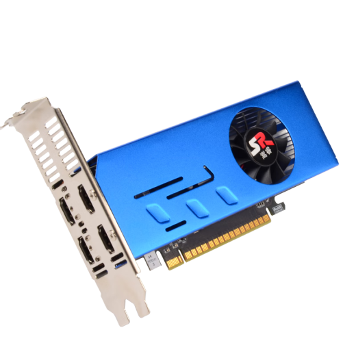 
Songrui 4-screen stock trading graphics card GTX1660S/1050Ti/750ti/730 multi-screen graphics card 4-interface HDMI HD 4k projection one-drag four-way splicing graphics card VGA split-screen graphics card 4-screen GTX750Ti 4G 4HDMI stock trading projection