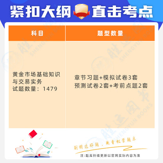 2025 National Gold Trading Examination Question Logiciel de banque Question de brossage Matériaux Marché Gold Marché des connaissances et pratiques de trading Chapitre Pratique Simulation Pré-examen Sprint Education Gold Trader Books Basic Knowledge and Trading Practice [1479 Questions] Question Logiciel de banque (mobile / ordinateur / tablette imprimable)
