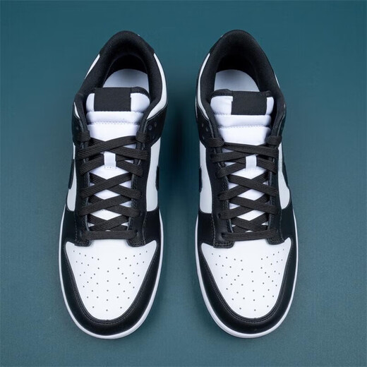 乔一麦Dunk Low White/Black黑白熊猫低帮男女休闲儿童运动板鞋 DD1391-104 白紫 46