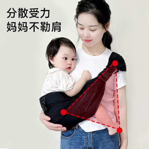 芬也抱娃神器解放双手前抱式背带婴儿外出简易前后两用云感宝宝背带