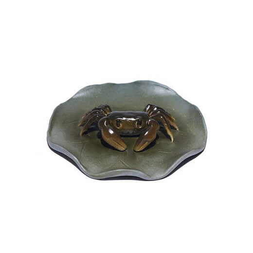 Fuyaji Purple Clay Color Changing Tea Pet Purely Handmade Boutique Bafang Laicai Crab Tea Play Ornaments
