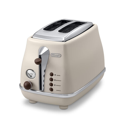 Delonghi Retro Series CTO2003/2103.AZ Toaster Toaster Toasted Sandwich Bread Toaster Home Light Food Machine Breakfast Machine Bread Toaster Cream White