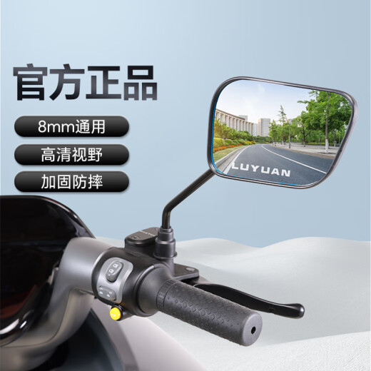 
Green Source Electric Vehicle Rearview Mirror Universal Original Battery Bicycle Motorcycle Reverse Mirror Reverse Mirror Plus Modified Mirror [8mm Electric Vehicle General] XX-677