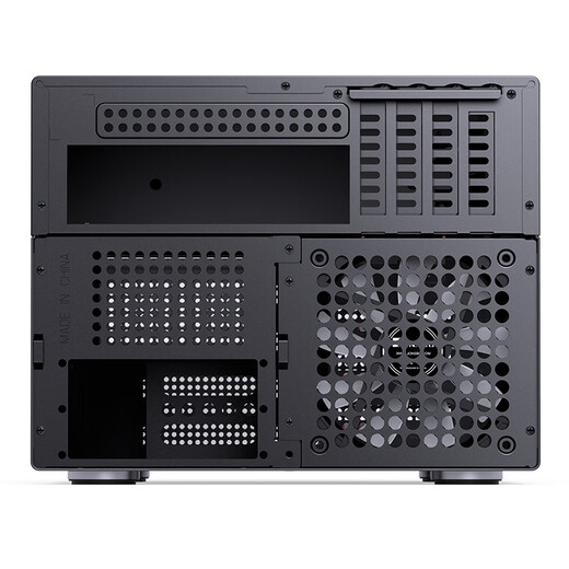 JONSBO N4 black NAS case (M-ATX motherboard/SFX power supply/walnut wood trim/division structure/6 large and 2 small hard drive bays/120mm*1 fan)