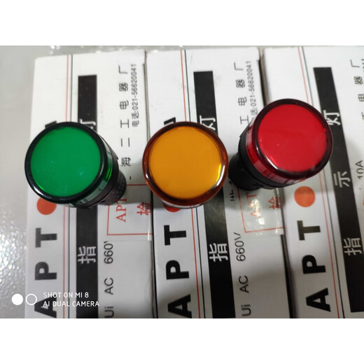 Shanghai Ergong Electrical Appliance Factory APT AD16-22D/S LED solid color DS highlight A009397 indicator light AC220V green green