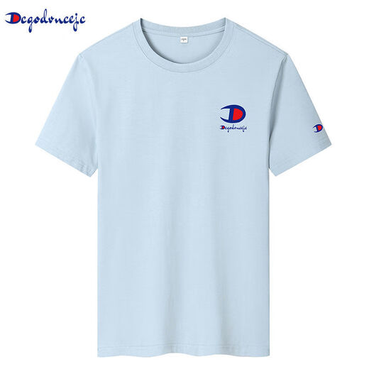 Champion verheißungsvoll offizielle Trendy-Markenpaare aus Baumwoll-Outfit runden Hals Kurzarm Männer und Frauenstil-Sorte T-Shirt Frauen halbärmelte Top 6621 Pure Cotton-Purple 2xl 155-170jin [Jin gleich 0,5 kg]