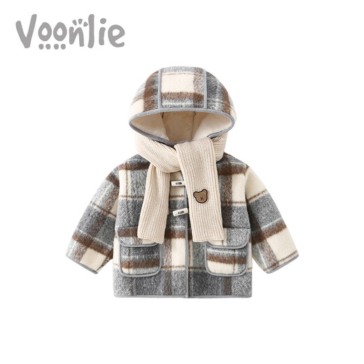 Fanhunting Girls' Jacket Winter Clothes 2025 New Style Children's Clothes Baby Plush Warm Woolen Coat Winter Pink 90