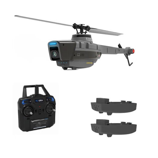 
RHSKY upgraded C128 Black Bee Unmanned Helicopter Four-channel High-definition Aerial Paddle Reconnaissance Plan Children's Toys Practice-Double Electricity Get the hand-flying and equipped with the general-industry version of the remote control