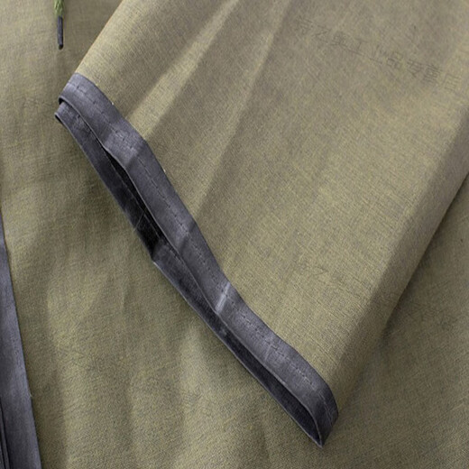 87 Outdoor Gummi-Leinwand Vintage einteilige Regenmantelgrüne Überschwemmungskontrolle und Rettungskohlemine Wehen Schutz Regen Poncho verdickte Q1SN6636 Ein-Stück-verlängerte Modell mit Kapuzenlänge 1 Meter 45 xxxxl