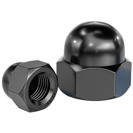 Fengji black 304 stainless steel cap nut cap decorative cap round ball head screw cap cap nut MM3M4-M20 black 304 M12-1 only
